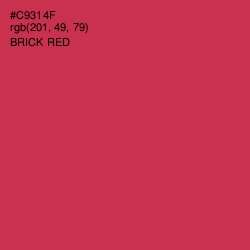 #C9314F - Brick Red Color Image