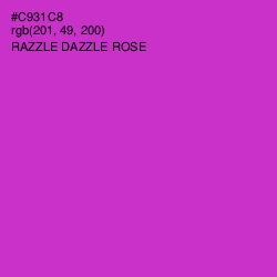 #C931C8 - Razzle Dazzle Rose Color Image