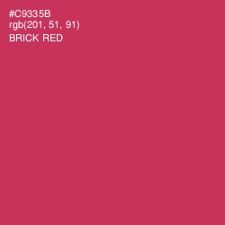 #C9335B - Brick Red Color Image