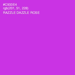 #C933E4 - Razzle Dazzle Rose Color Image