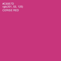 #C9357D - Cerise Red Color Image