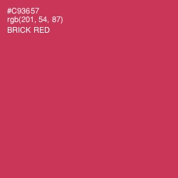 #C93657 - Brick Red Color Image