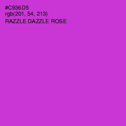 #C936D5 - Razzle Dazzle Rose Color Image