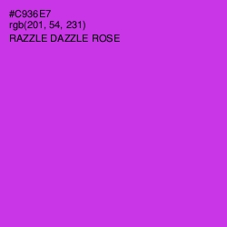 #C936E7 - Razzle Dazzle Rose Color Image