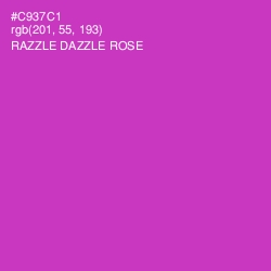 #C937C1 - Razzle Dazzle Rose Color Image