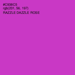 #C938C5 - Razzle Dazzle Rose Color Image