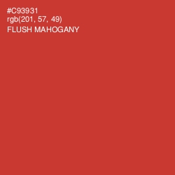 #C93931 - Flush Mahogany Color Image