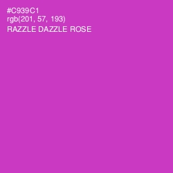 #C939C1 - Razzle Dazzle Rose Color Image