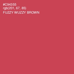 #C94355 - Fuzzy Wuzzy Brown Color Image