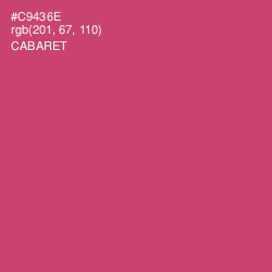 #C9436E - Cabaret Color Image