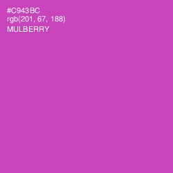 #C943BC - Mulberry Color Image