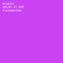 #C943F2 - Fuchsia Pink Color Image