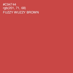 #C94744 - Fuzzy Wuzzy Brown Color Image