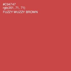 #C94747 - Fuzzy Wuzzy Brown Color Image