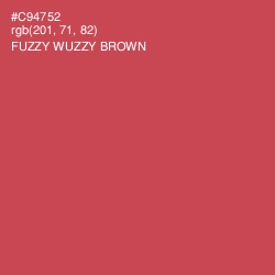 #C94752 - Fuzzy Wuzzy Brown Color Image
