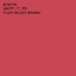 #C94755 - Fuzzy Wuzzy Brown Color Image