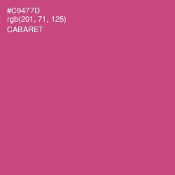 #C9477D - Cabaret Color Image