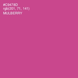 #C9478D - Mulberry Color Image