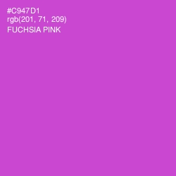 #C947D1 - Fuchsia Pink Color Image
