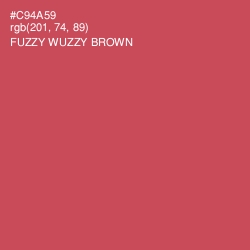 #C94A59 - Fuzzy Wuzzy Brown Color Image