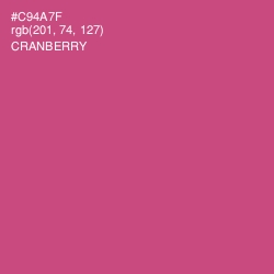 #C94A7F - Cranberry Color Image