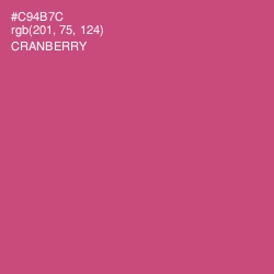 #C94B7C - Cranberry Color Image