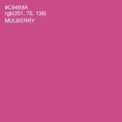 #C94B8A - Mulberry Color Image