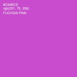 #C94BCE - Fuchsia Pink Color Image