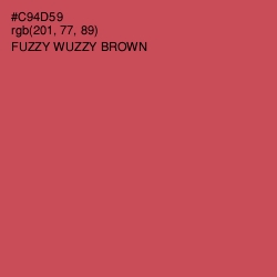 #C94D59 - Fuzzy Wuzzy Brown Color Image