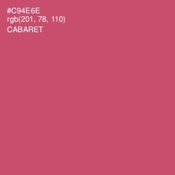 #C94E6E - Cabaret Color Image