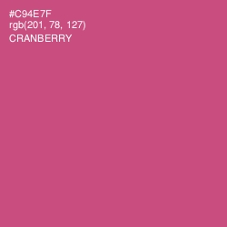 #C94E7F - Cranberry Color Image