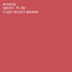 #C94F56 - Fuzzy Wuzzy Brown Color Image