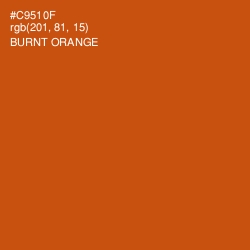 #C9510F - Burnt Orange Color Image