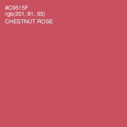 #C9515F - Chestnut Rose Color Image