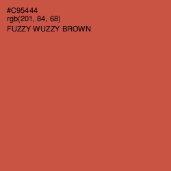 #C95444 - Fuzzy Wuzzy Brown Color Image