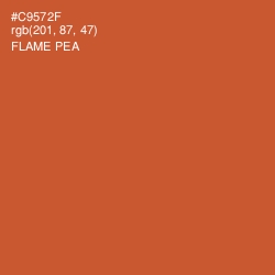 #C9572F - Flame Pea Color Image