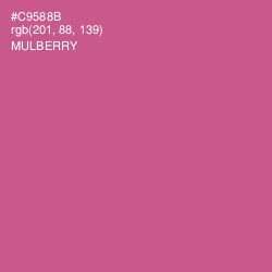 #C9588B - Mulberry Color Image