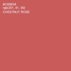 #C95B5A - Chestnut Rose Color Image