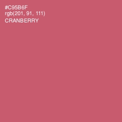 #C95B6F - Cranberry Color Image