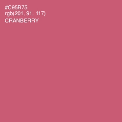 #C95B75 - Cranberry Color Image