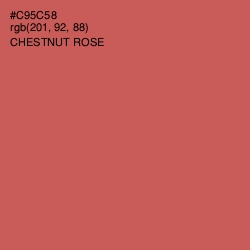 #C95C58 - Chestnut Rose Color Image