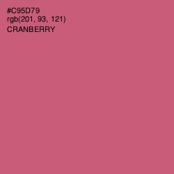 #C95D79 - Cranberry Color Image