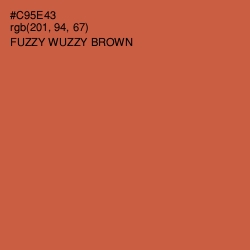 #C95E43 - Fuzzy Wuzzy Brown Color Image