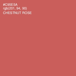 #C95E5A - Chestnut Rose Color Image