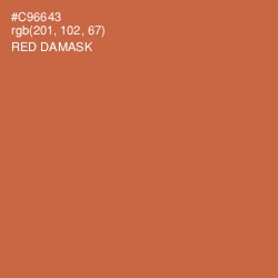 #C96643 - Red Damask Color Image