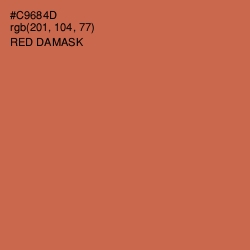 #C9684D - Red Damask Color Image