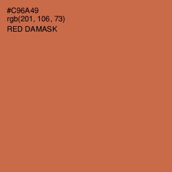 #C96A49 - Red Damask Color Image