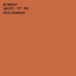 #C96B42 - Red Damask Color Image