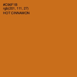 #C96F1B - Hot Cinnamon Color Image