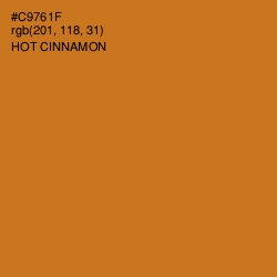 #C9761F - Hot Cinnamon Color Image